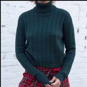Brandy Melville Forest Green Turtleneck Sweater